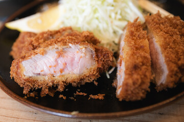 おいしそうなトンカツの断面