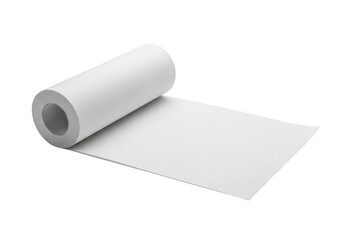 Fototapeta premium White paper roll isolated on transparent background