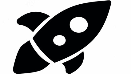 Launch your dreams with this bold, modern rocket illustration, perfect for startups and innovative projects