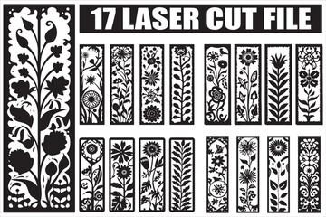 Laser cut floral patterns for creative craft projects