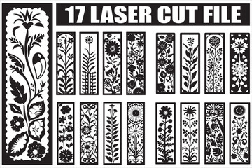 Elegant floral laser cut templates for crafters