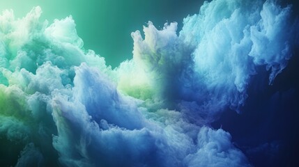 Abstract cloud formations in vibrant hues