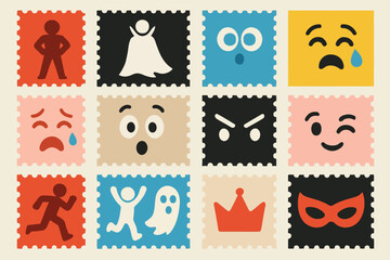 Animation Character Sticker Emojis Superhero Expressions