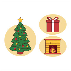 Christmas vector, Christmas Tree vector,Christmas Vector, Holiday Svg, Christmas Silhouette, Reindeer Vector, Christmas Tree Svg, Santa Hat Vector, Snowflake Svg, Christmas Gifts Vector, Holiday Icon 