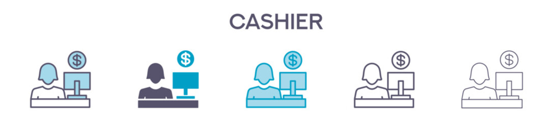 Cashier Element For Design Graphic - Multi Styles 