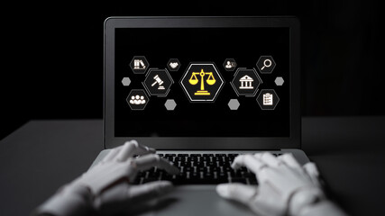 An AI assistant provides corporate legal services, managing compliance with business law. This smart system automates legal research and document review for matters of justice. Fermion