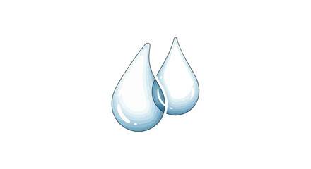 Merged Droplet Union Icon Forming Harmonious Fluid Shape