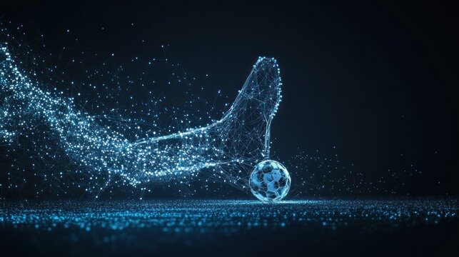 Abstract Football Action