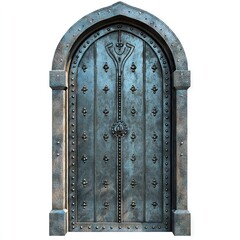 Photo of metal door Isolated on white background, high quality, 4k, super realistic, abida00001, highly detailed, --v 6.1 Job ID: 73aba059-90f7-44cc-8150-43030490b2c3