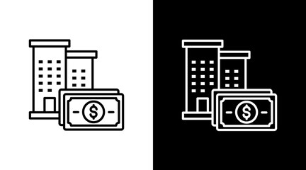 Business White Icon Set Design