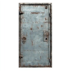 Photo of metal door Isolated on white background, high quality, 4k, super realistic, abida00001, highly detailed, --v 6.1 Job ID: de83149a-1ed4-4de1-a8b0-84a013d43ac8