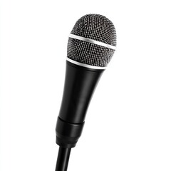 Photo of microphone Isolated on white background