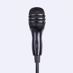 Photo of microphone Isolated on white background
