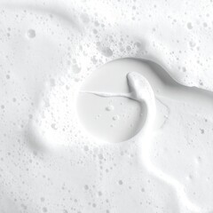 White suds, texture, and smooth surface