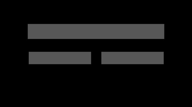 interactive quiz template animation with question and multiple choice options 4k.