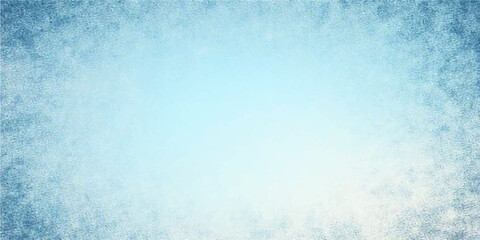 Fototapeta premium Vintage blue grunge paper texture with abstract winter snowflake and sky light design