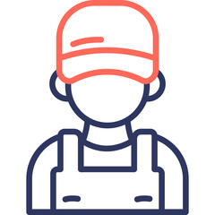 Technician line color icon