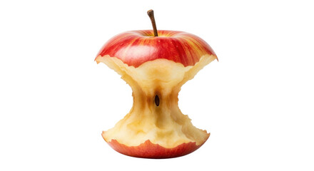 Apple core, a symbol of waste and consumption