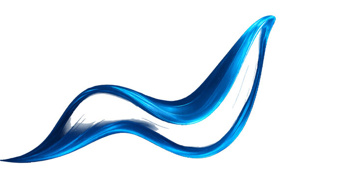 Abstract blue wave vector illustration with business technology concept design template