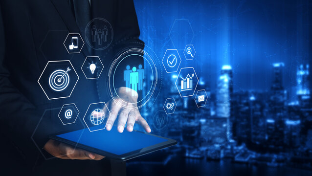 Business teamwork system showing digital communication and performance tracking. Teamwork improves collaboration, drives success, teamwork enhances planning, and teamwork supports productivity. Vouch - Powered by Adobe