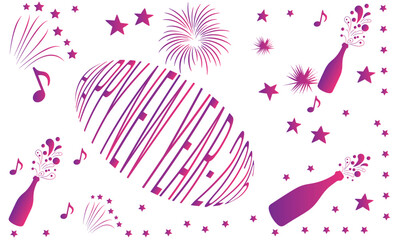 Happy new year 2026 festive greeting design