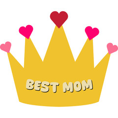 Mother's Day Crown Illustration