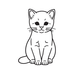 vector illustration of a cat