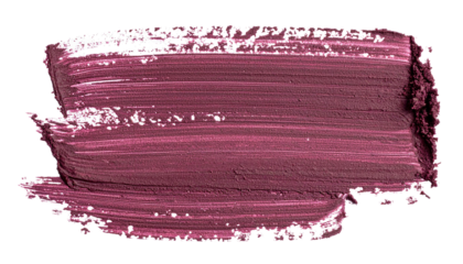 textured abstract amaranth color paint strokes isolated on transparent background, png