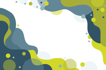 Abstract green wave background