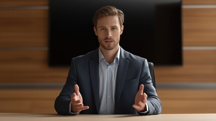 Professional business meeting with corporate handshake, successful partnership, teamwork in modern office environment, leadership, and collaboration