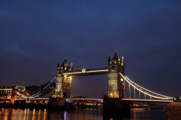 Obraz premium Tower bridge at night, London