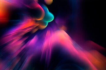 multicolor paint spilled onto the canvas, creating an interesting abstract drawing, a pattern of lines, halftones, causing different associations in your design.