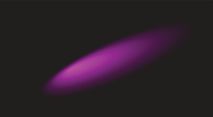 described presents a minimalist abstract composition characterized by a blurred, elongated shape in a vibrant magenta hue against a dark gray or black background. victor