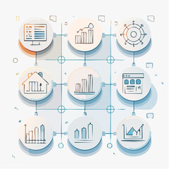 Business and Financial Growth Charts and Diagrams