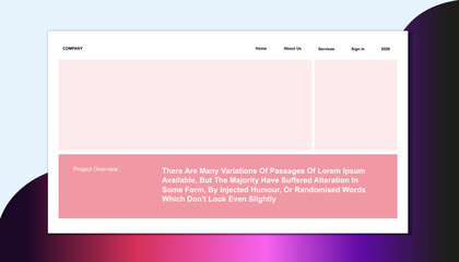 Modern Business Service Overview Presentation Slide with Layered Sphere Graphic