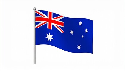Australian Flag with Southern Cross and Commonwealth Star