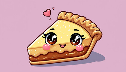 cartoon illustration of a happy birthday cake