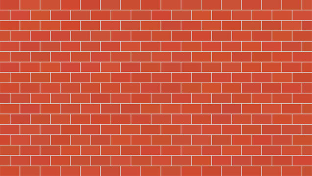 Realistic Red Brick Wall Design Background &ndash; Seamless Brick Pattern for Creative Projects