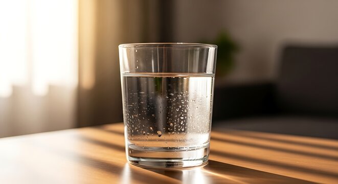 Stay refreshed with cool water in a glass, perfect for hydration reminders, healthy habits, and modern wellness campaigns at home or office