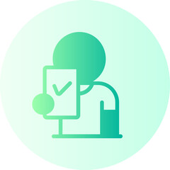 Obraz premium prepare gradient icon