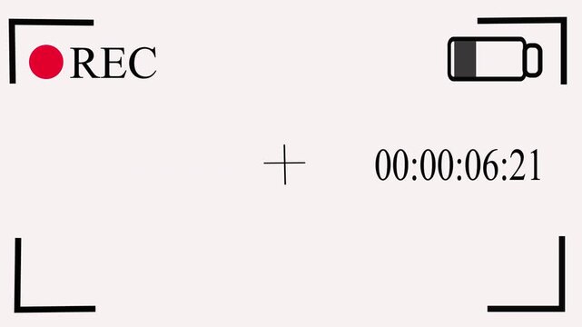 recording overlay frame with timecode counter