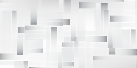 Design white square shape with futuristic concept background modern abstract simple art