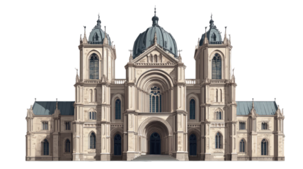 Notre Dame Cathedral in Paris, France, is an old religious landmark and famous example of Gothic architecture