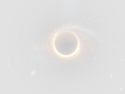 Luminous golden ring with glittering particles, sparkles, and radiant flare on transparent PNG. Perfect overlay for Christmas, New Year, festive, or luxury design projects. - Powered by Adobe