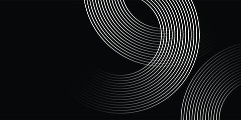 Circular spiral sound wave rhythm from lines. vector illustration eps10