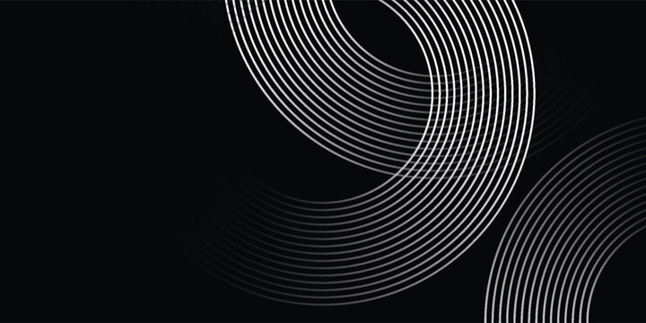 Circular spiral sound wave rhythm from lines. vector illustration eps10