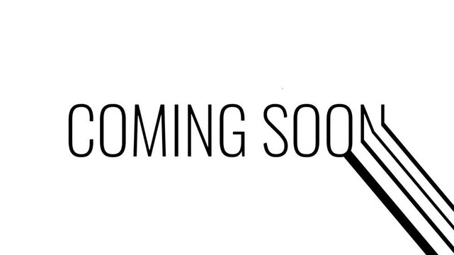 Announcing arrival with the message 'Coming Soon' for excitement anticipation 4K Motion Animations