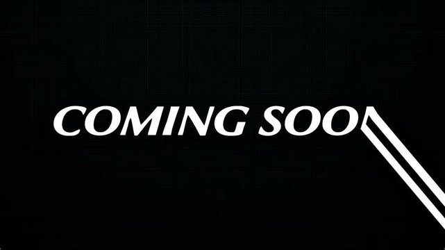 Discover the anticipation of what's next with our 'Coming Soon' graphic, a prelude to exciting future releases 4K Motion Animations