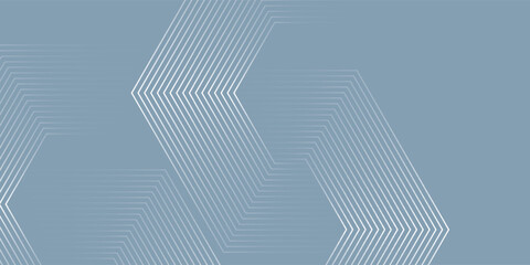 Abstract hexagon lines on gray background. Geometric stripe line art design modern vector texture concept eps10