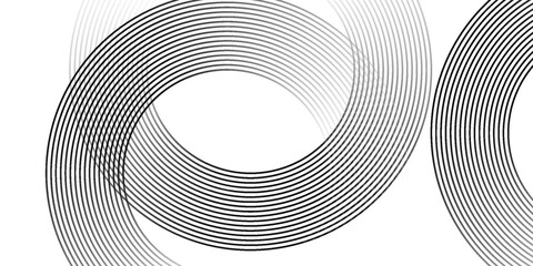 White abstract minimalist background with circle lines and dot pattern. vector illustration eps10